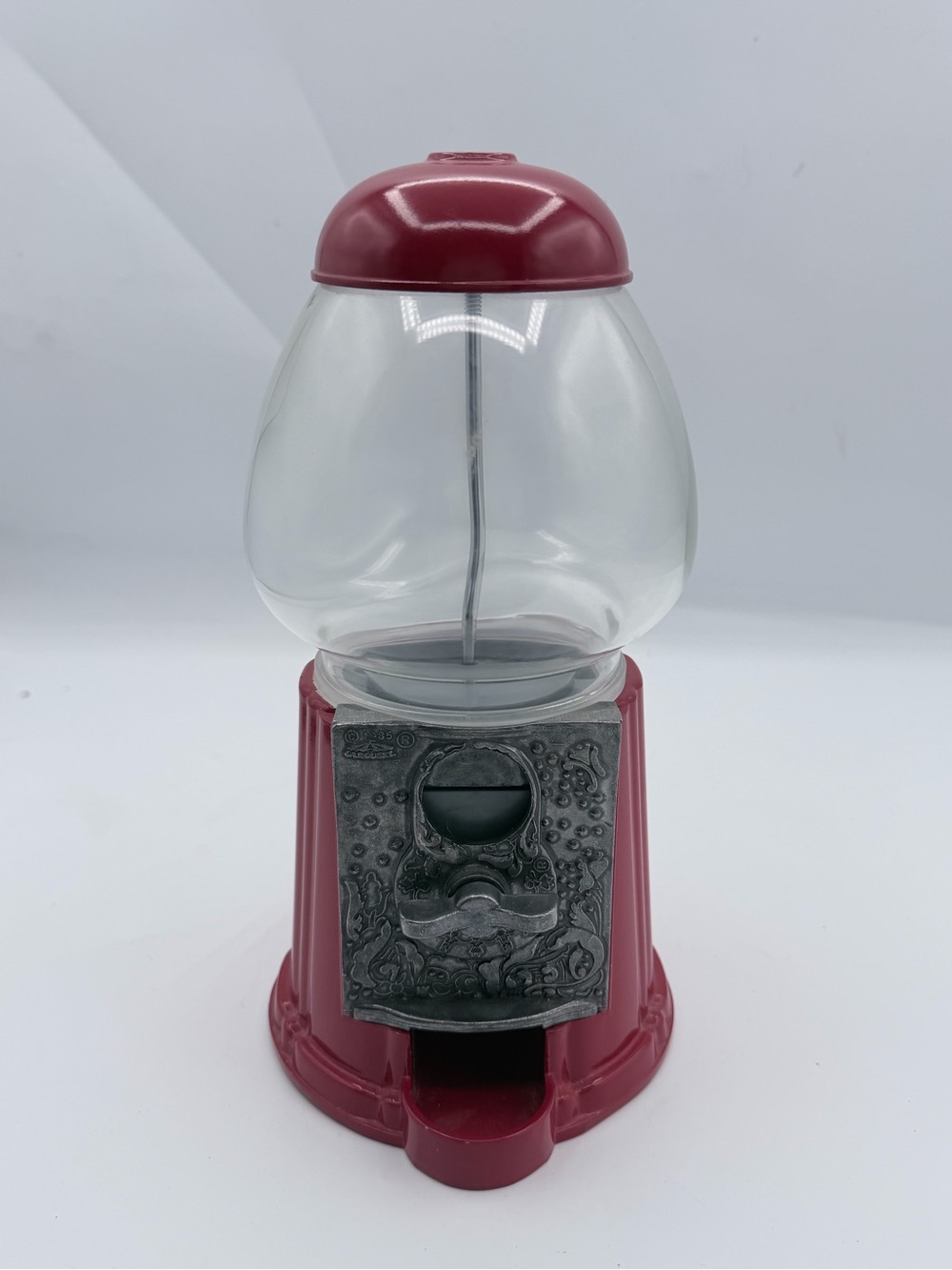 Vintage 1985 Carousel Red Gumball Machine - Junior